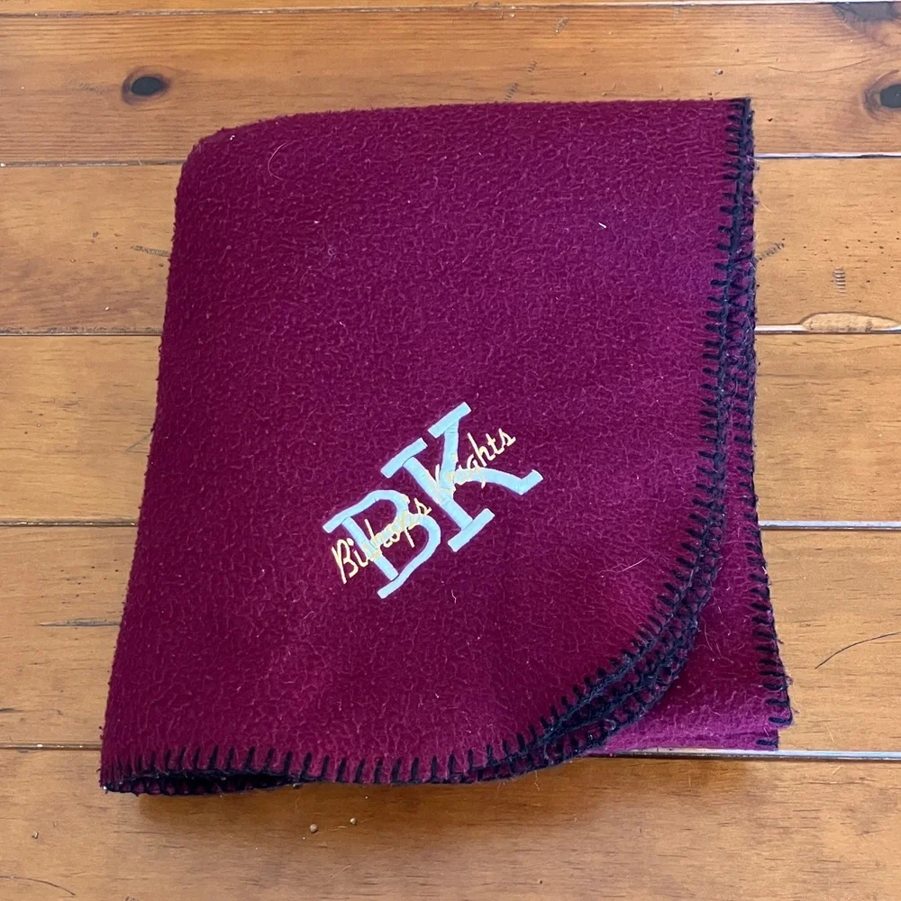 Well-Loved Maroon The Bishop's School Fleece Blanket